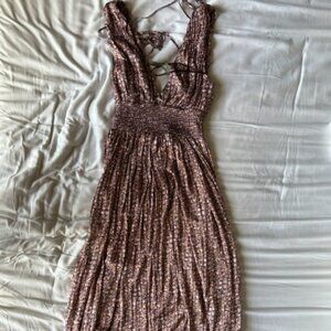 NWT J. Crew Collection Purple Floral Smocked Maxi Dress Size 6